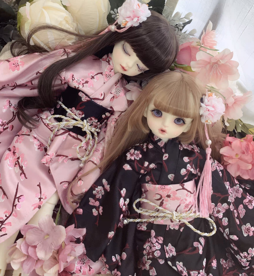 振袖和服：桃紅（40cm,MSD対応）（MSD）｜DOLK（ドルク）