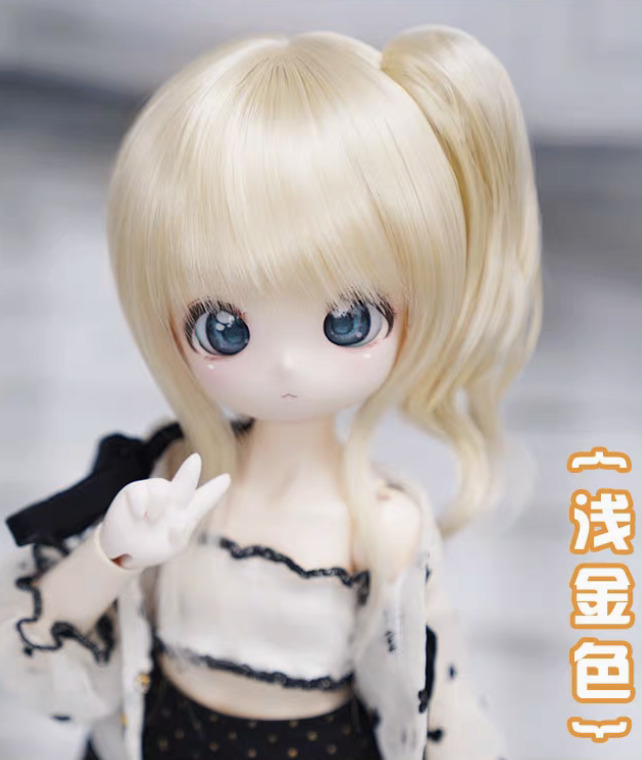 サイドテールヘア：ライトブロンド（8-9inch対応）｜DOLK（ドルク）