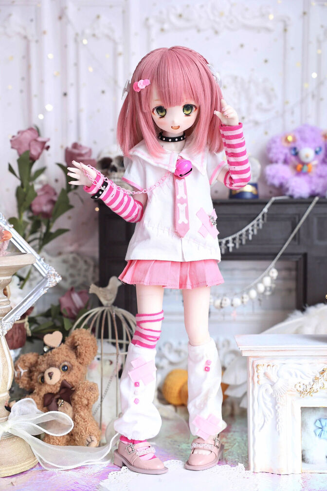 antique doll　ダスティピンク ヤンデレ404（ピンク：MDD）（MiniDD）｜DOLK（ドルク）