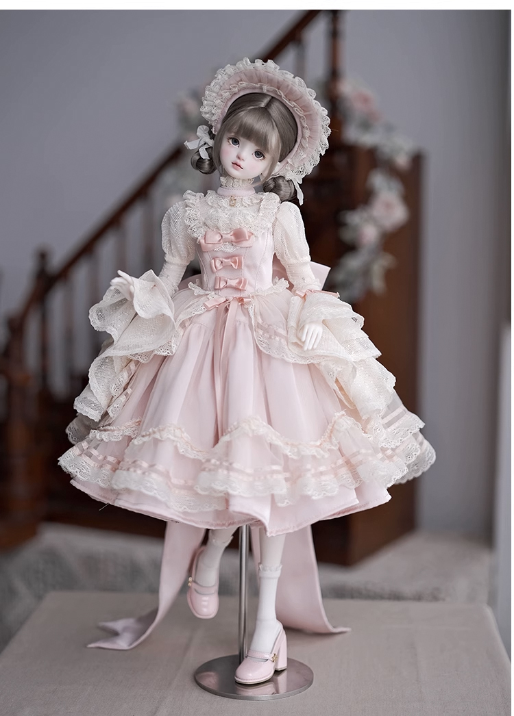 European frill dress set: purple (60cm, SD girl compatible) (SD