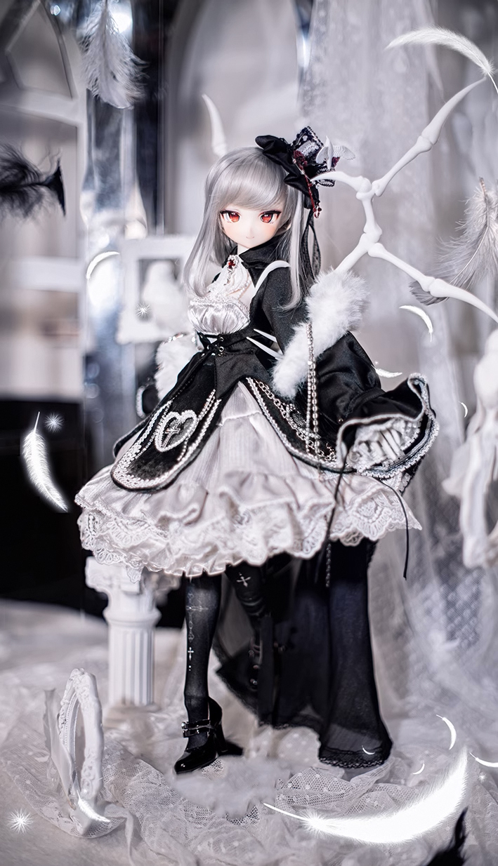 ゴシックロリータドレスセット/ボーンズスローン：脊椎パーツ付（40cm