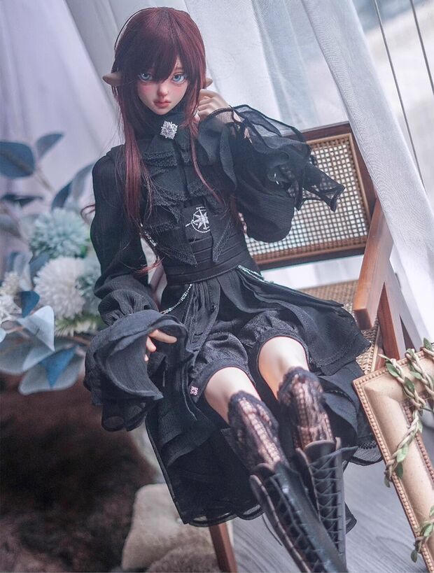 DDゴーシックドレスセット ゴシックレースドレスセット・ヴァルゴ：ショートVer./ホワイト（62cm