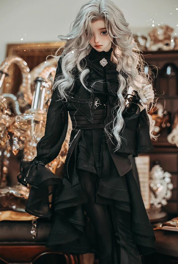 ゴシックレースドレスセット・ヴァルゴ：ロングVer./ブラック（62cm