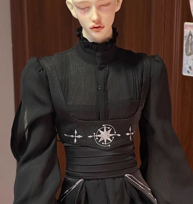 ゴシックレースドレスセット・ヴァルゴ：ロングVer./ブラック（62cm