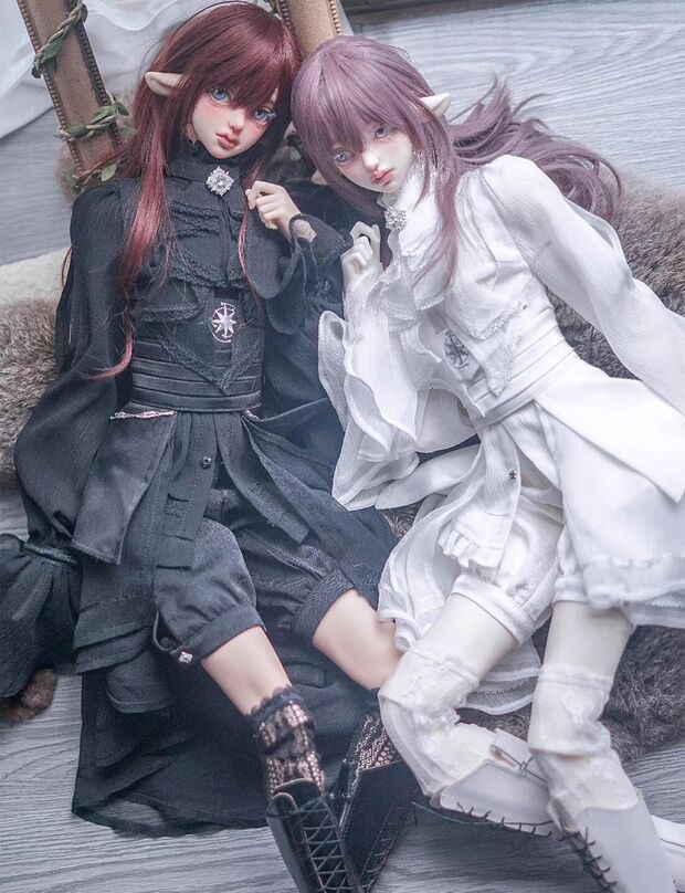 ゴシックレースドレスセット・ヴァルゴ：ロングVer./ブラック（62cm