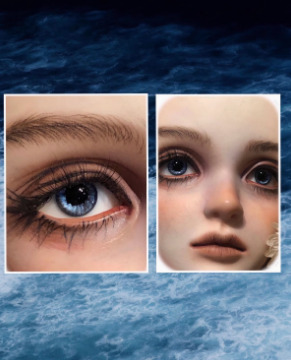Resin Real Eye: Deep Sea Blue (16mm) | DOLK