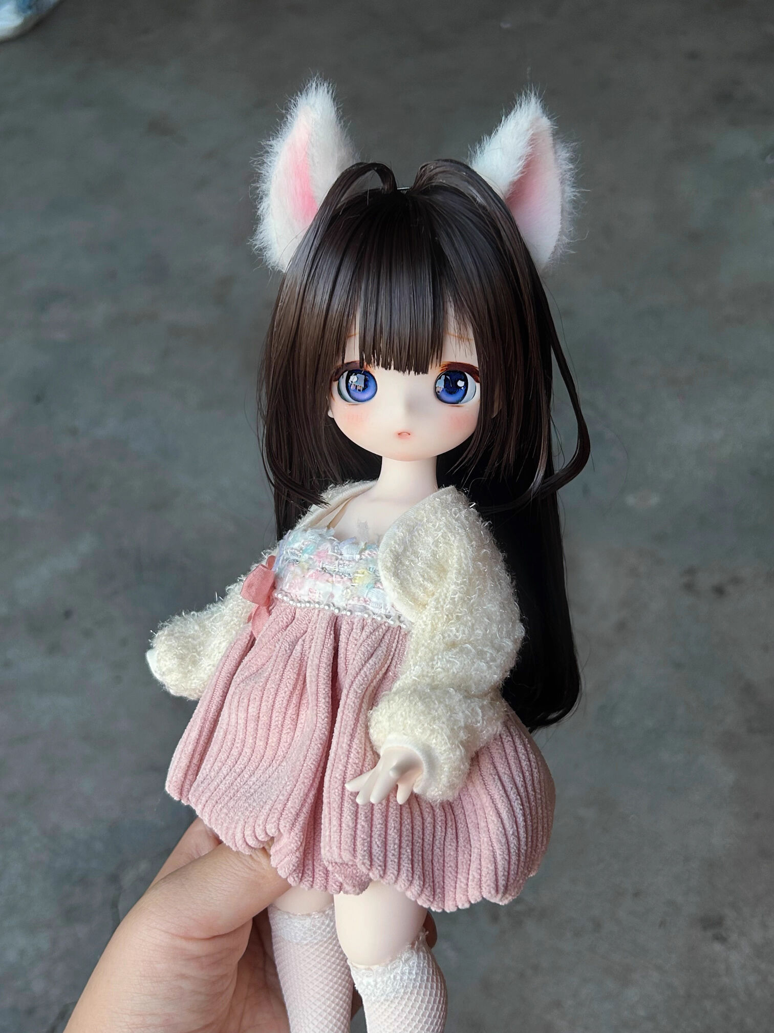 けも耳しっぽSET白(40cm)｜DOLK（ドルク）