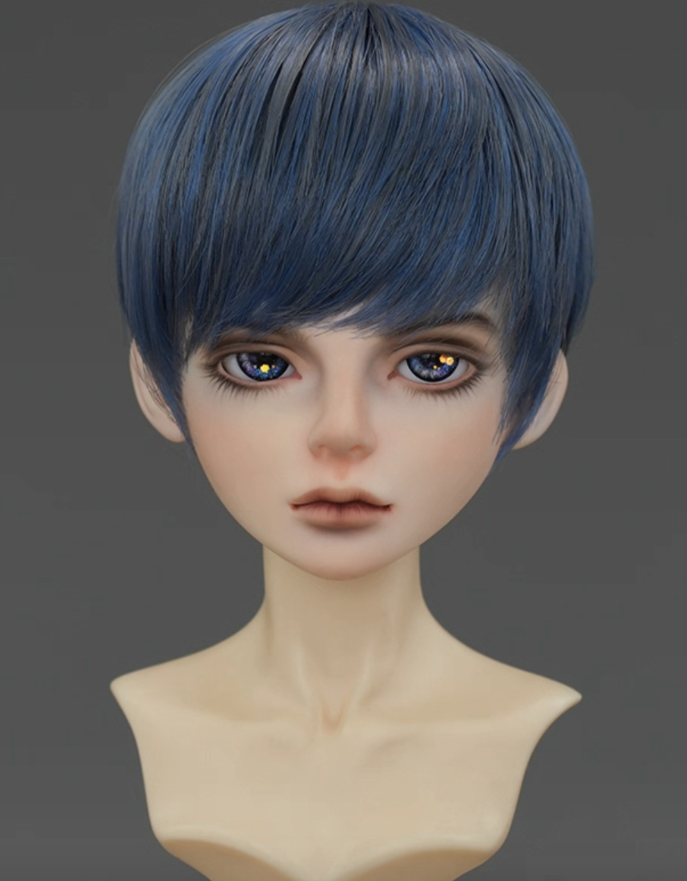 ショートウィッグ - アッシュグレー 【21cm~22cm:8-9inch】｜DOLK