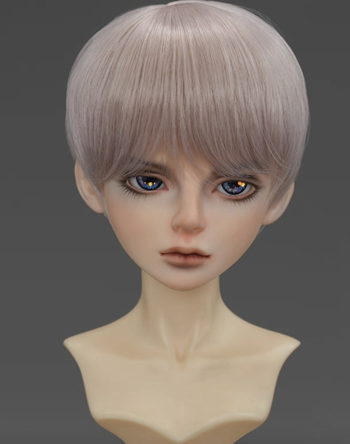 ショートウィッグ - アッシュグレー 【21cm~22cm:8-9inch】｜DOLK