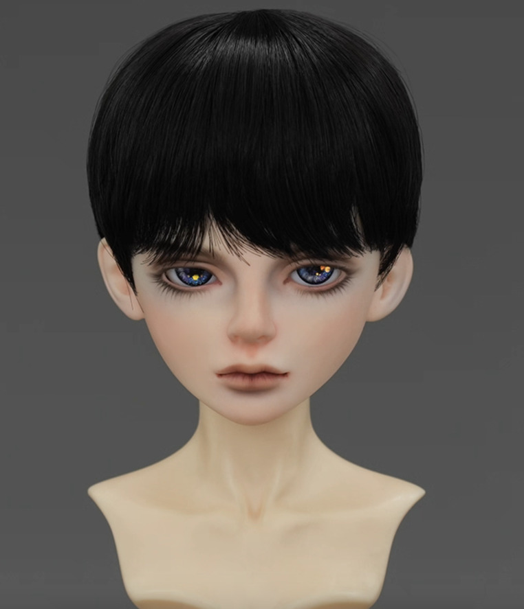 ショートウィッグ - アッシュグレー 【21cm~22cm:8-9inch】｜DOLK