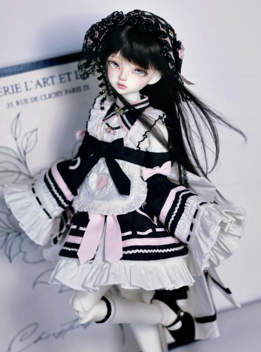 中華風メイド服セット：ピンク（30cm対応）（YoSD）｜DOLK（ドルク）