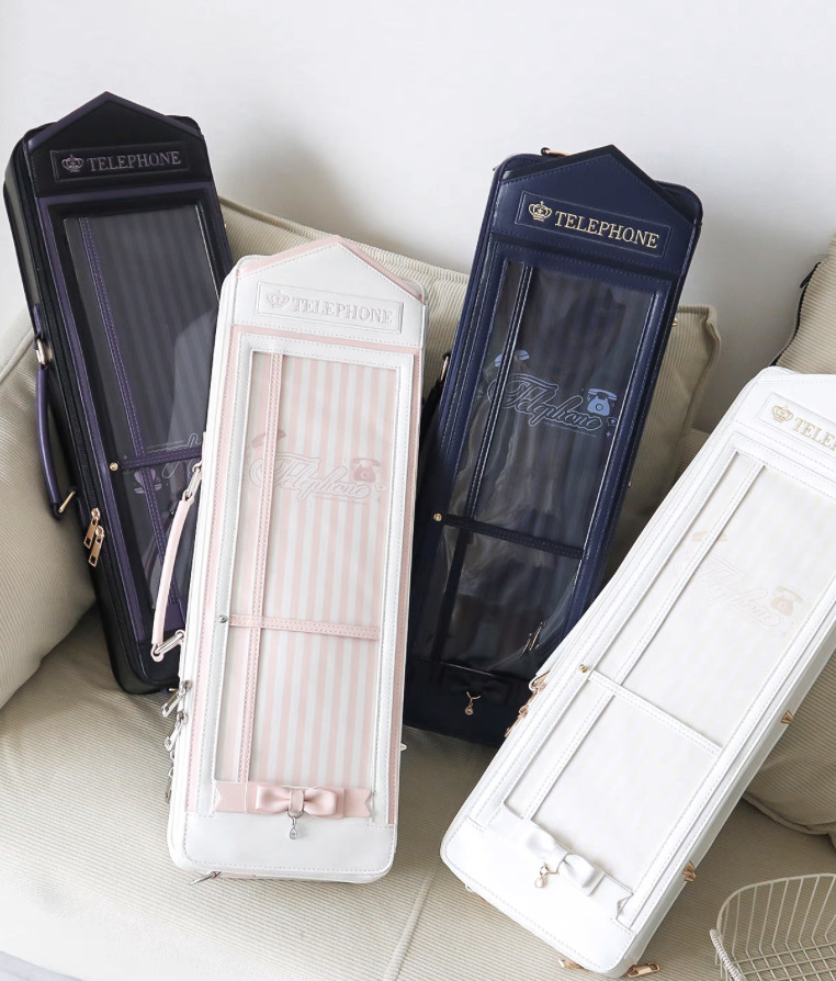 ドールバッグ：テレフォンボックス/ネイビー（40cm対応）（MSD）｜DOLK