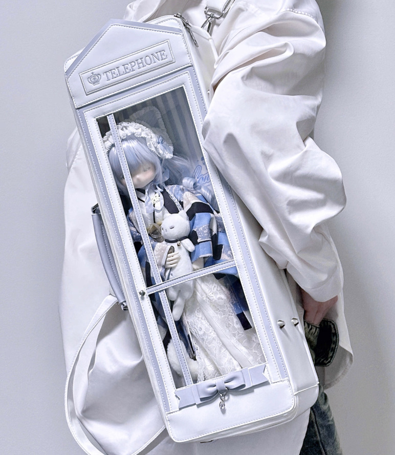 ドールバッグ：テレフォンボックス/ネイビー（40cm対応）（MSD）｜DOLK