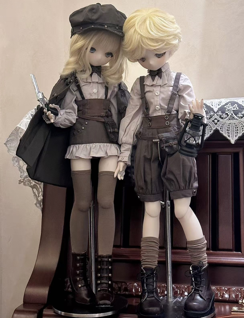 モカ探偵ドレスセット：スカート（40cm,MDD対応）（MiniDD）｜DOLK