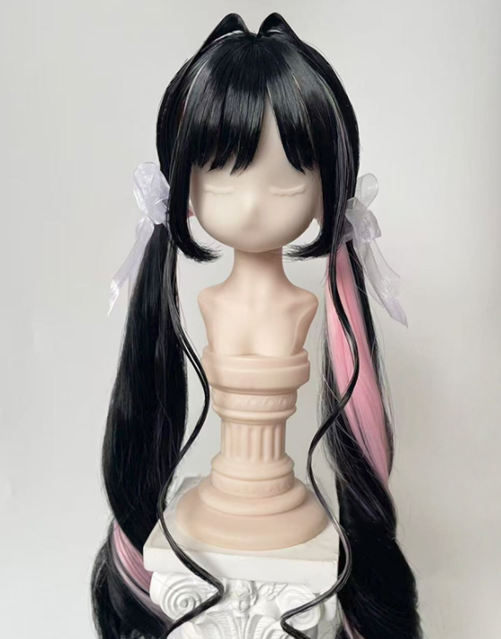 インテークローツインテール：ブラックピンク（8-9inch対応）｜DOLK