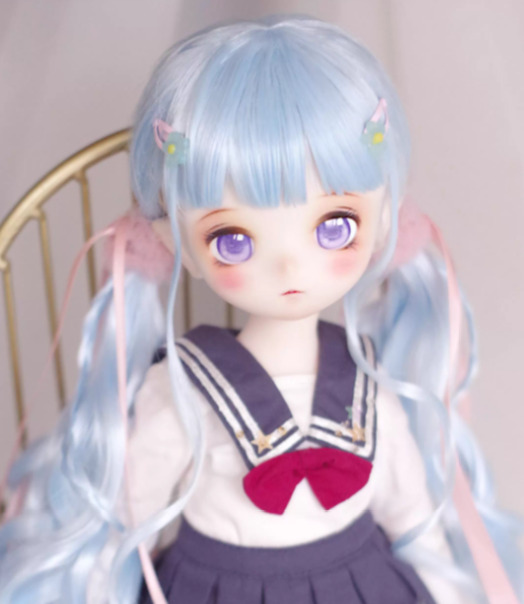ローツインテール：ブルー (8-9inch対応)｜DOLK（ドルク）