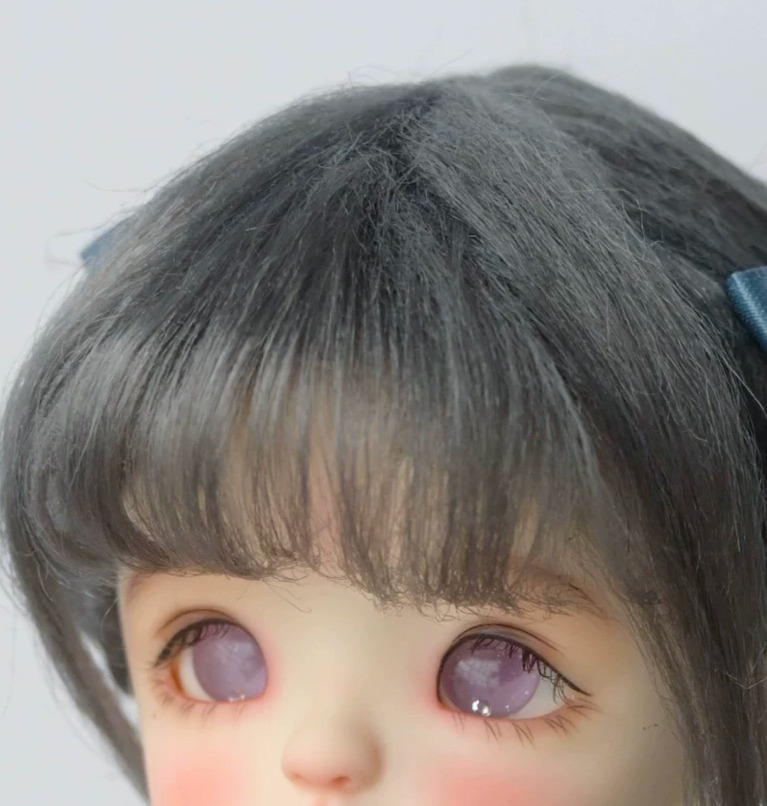ゴシックお団子ウィッグ- ブラック (7-8inch)｜DOLK（ドルク）