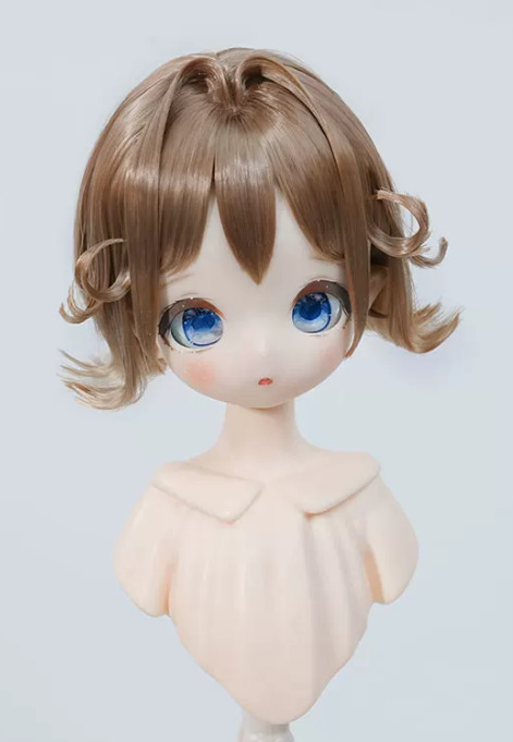 外ハネインテークショートヘア：ホワイト（7-8inch対応）｜DOLK（ドルク）
