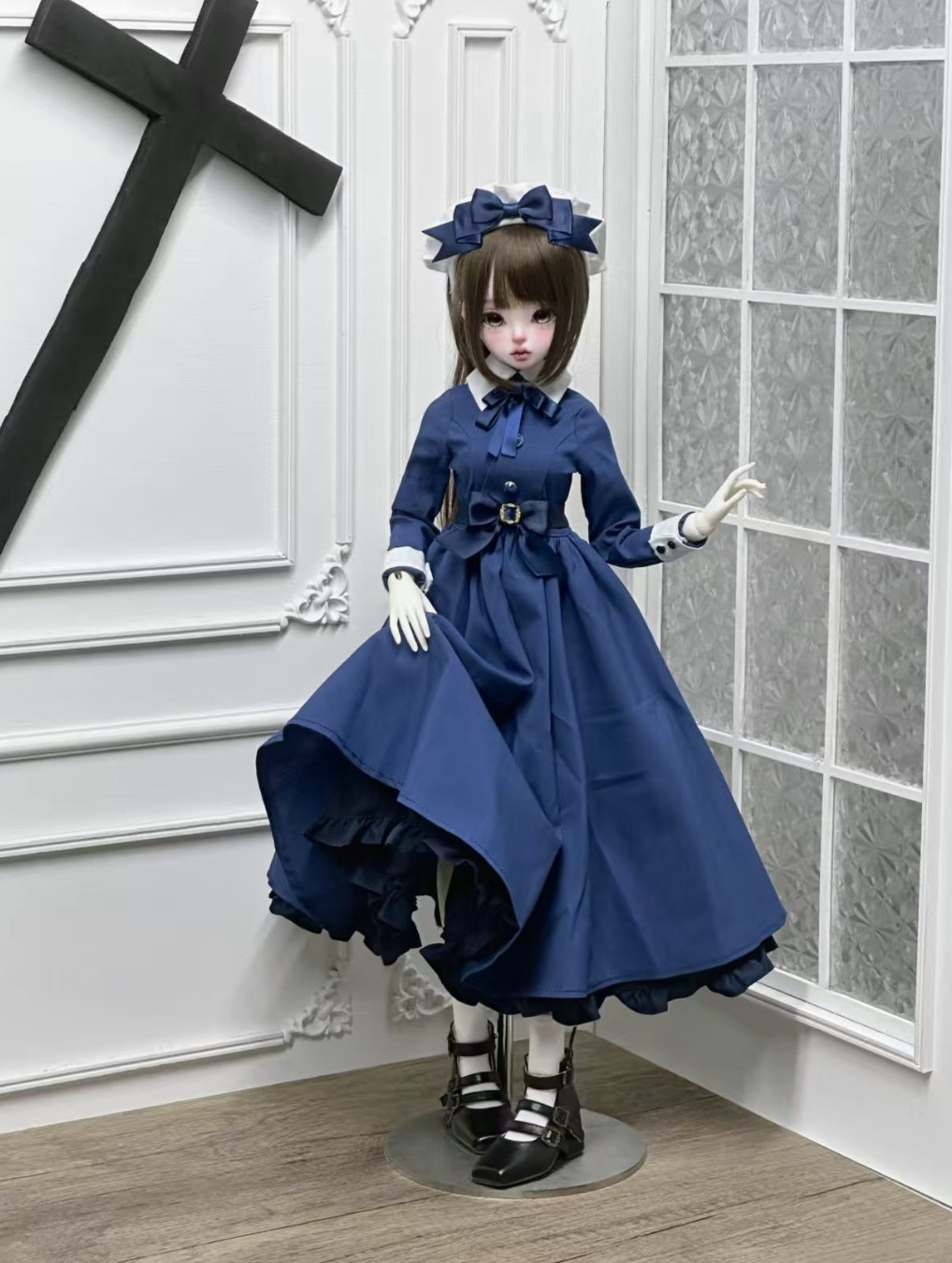 ロイヤルメイドドレスセット：ブルー（40cm対応）（MSD）｜DOLK（ドルク）