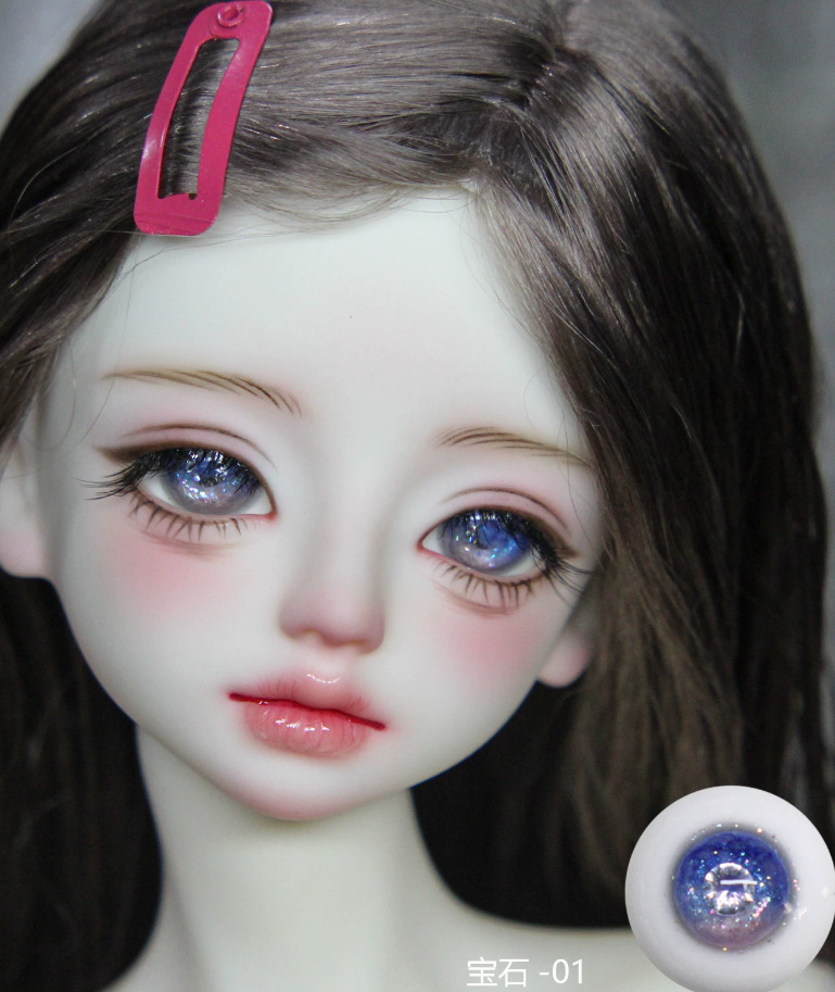 石膏レジンアイ：ジュエル04オブシディアン（14mm）｜DOLK（ドルク）