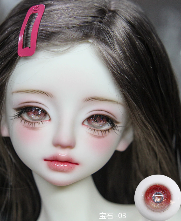 石膏レジンアイ：ジュエル04オブシディアン（14mm）｜DOLK（ドルク）