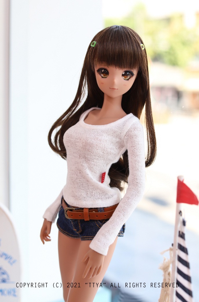SD13 GIRL & Smart Doll Simple Basic Knit T - White（SD13 Girl