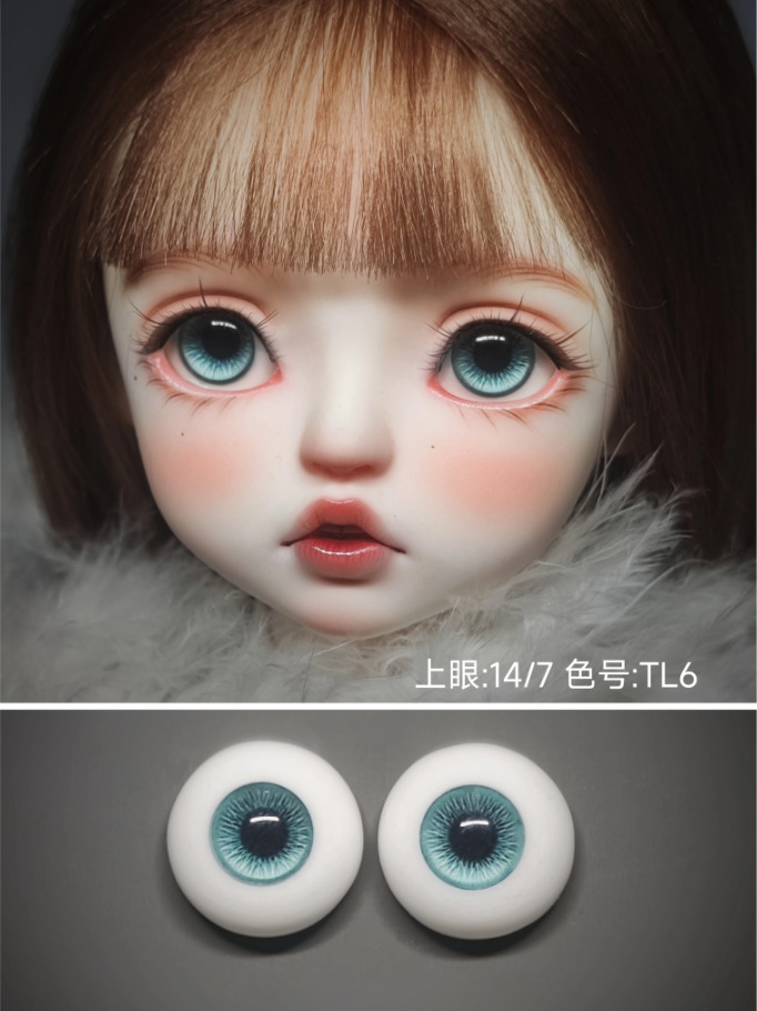 石膏+レジンアイ/リアル系：TL13デニムブルー（14mm）｜DOLK（ドルク）