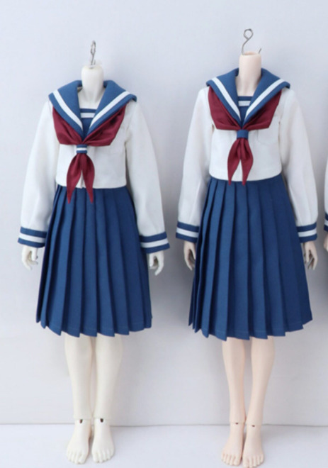 長袖セーラー服：ロングスカート（60cm,SDgr,DD対応サイズ）（DD・SD