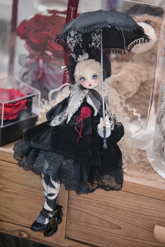 DOLK×CRUSH 特別受注】Lilyth Fringe Parasol White＋Handle(I:White