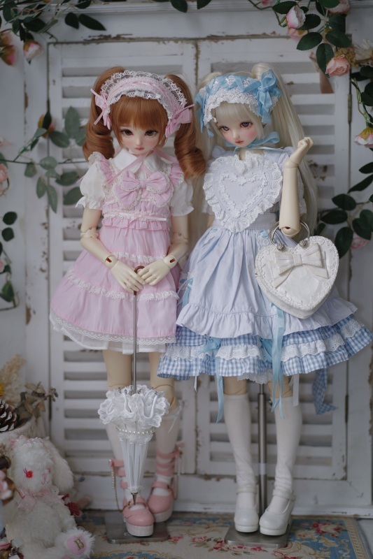 DOLK×CRUSH 特別受注】Tulip Lace Parasol White＋Handle(I:Brown