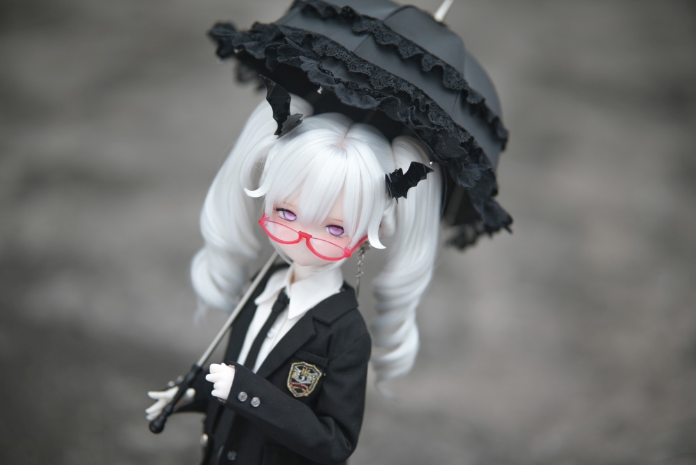 DOLK×CRUSH 特別受注】Tulip Lace Parasol Black＋Handle(I:Black