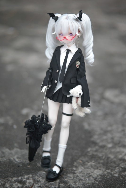 DOLK×CRUSH 特別受注】Tulip Lace Parasol Black＋Handle(I:Black