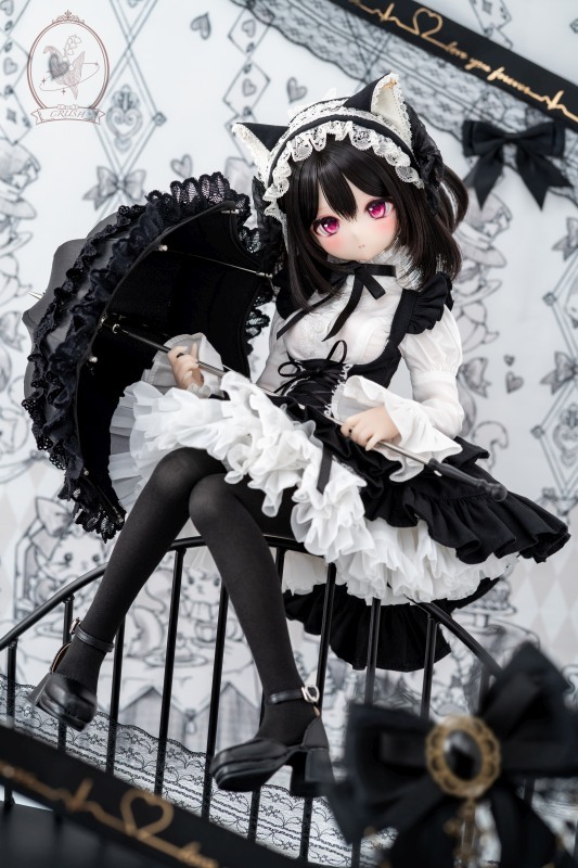 【希少】ディアルガドール　タグ付き DOLK×CRUSH 特別受注】Tulip Lace Parasol Black＋Handle(I:Black