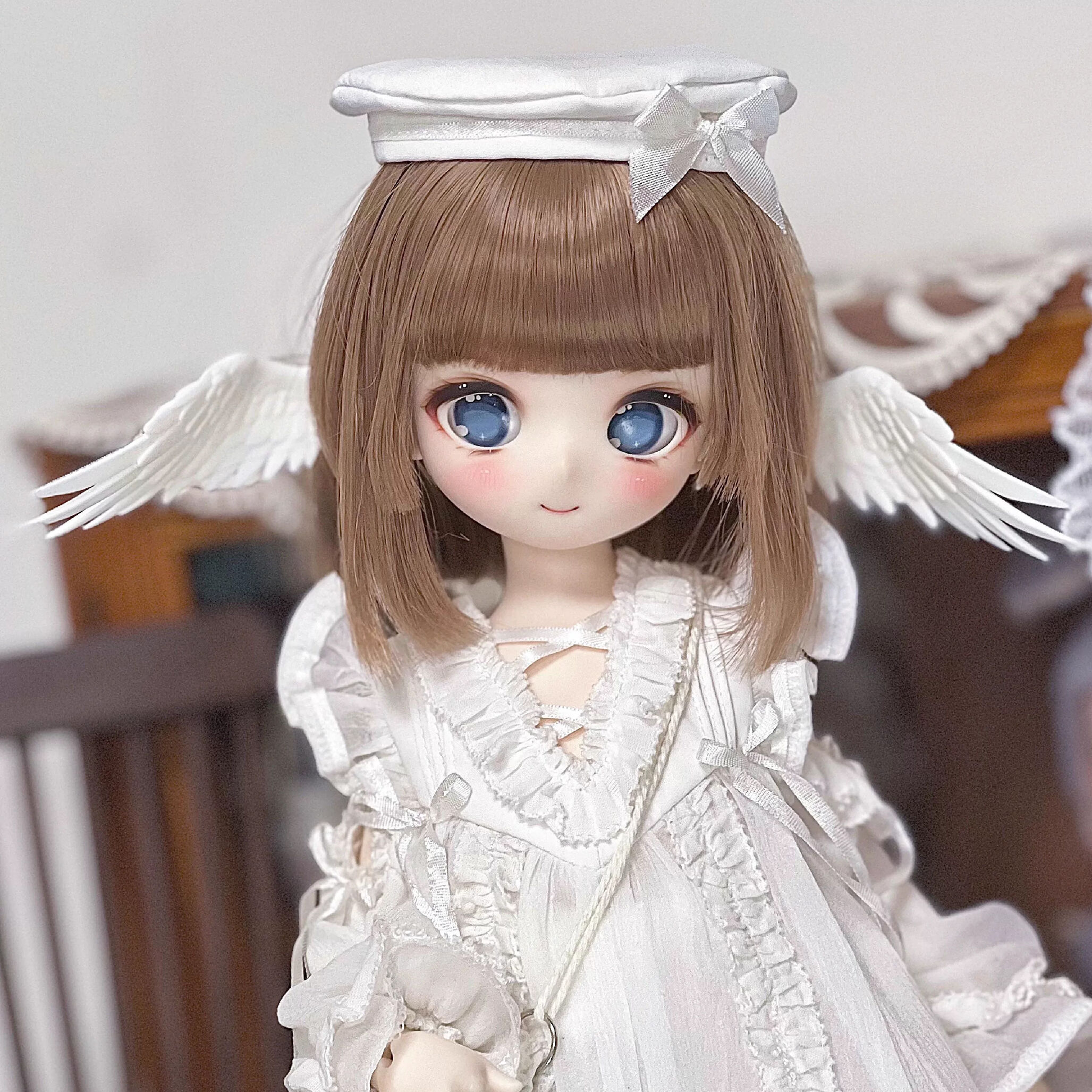 Limited Time Only: Angel Wing Ears: Pure Black (40cm, MDD, MSD