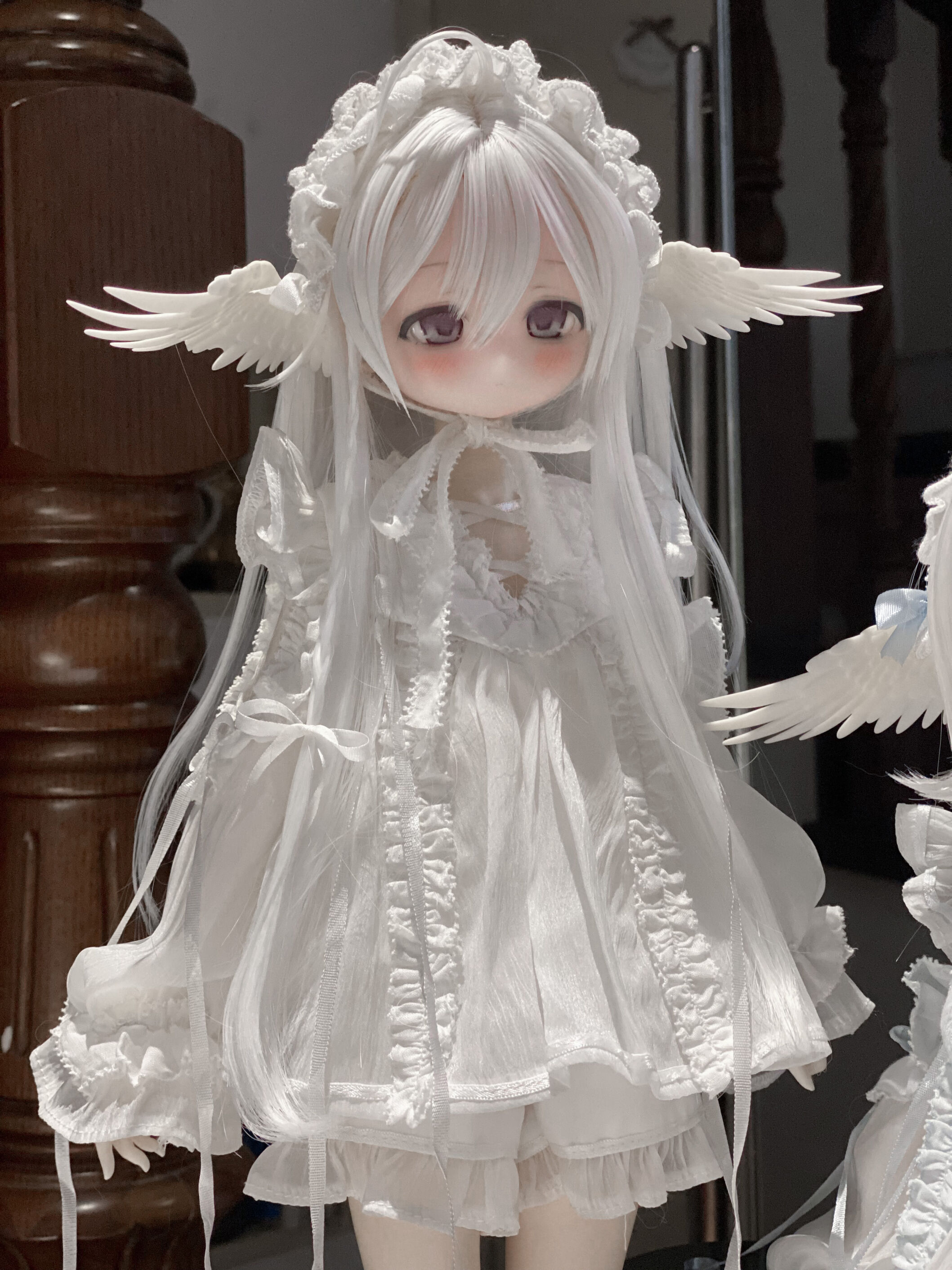 Limited Time Only: Angel Wing Ears: Pure Black (40cm, MDD, MSD