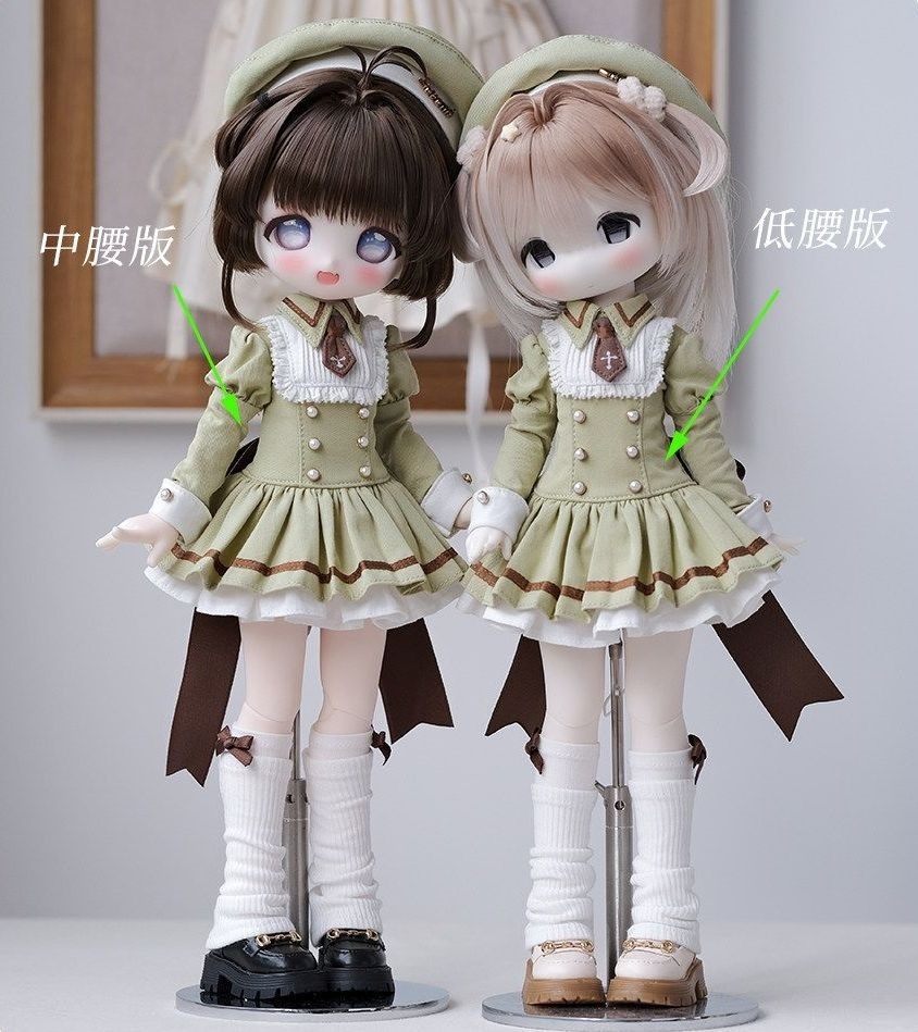 期間限定】少女指挥部 棍六 Green(低腰版.四分帽) + Flag(Brown)｜DOLK