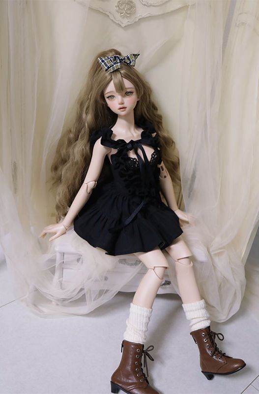 期間限定】AK-427 Ruffled Bustier Dress（SD13 Girl・SD16 Girl