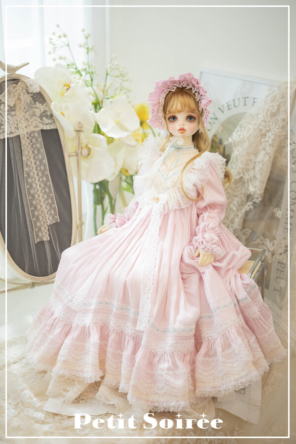 数量＆期間限定】French doll dress (for SD9~SDGR): Pink（SD Girl