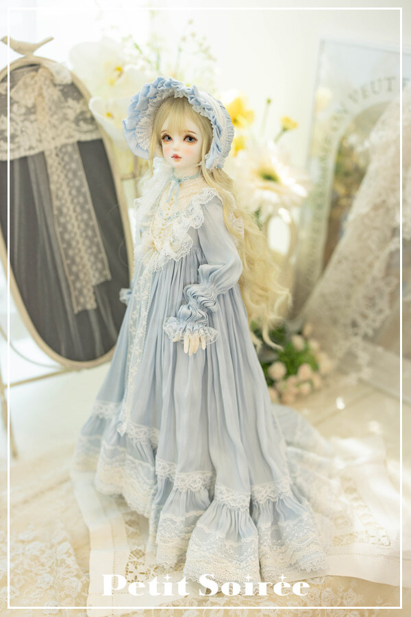 数量＆期間限定】French doll dress (for SD16): Blue（SD16 Girl