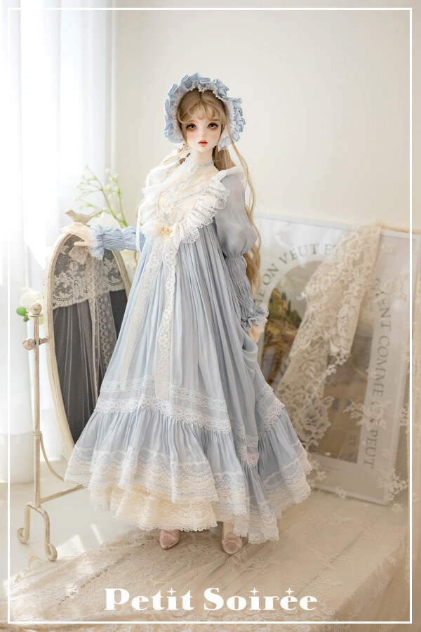 数量＆期間限定】French doll dress (for SD16): Blue（SD16 Girl