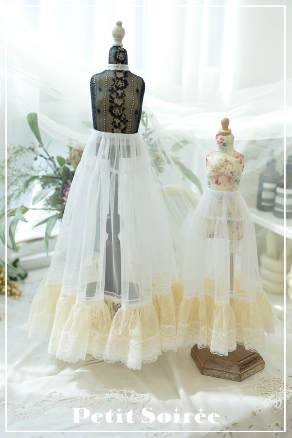 数量＆期間限定】French doll dress (for MSD): Beige（MSD・DSD