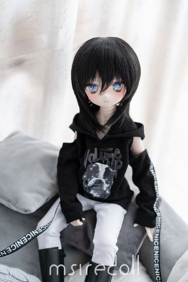 Shoulder‐length Hair（自然黒）7inch/18-19.5cm｜DOLK（ドルク）