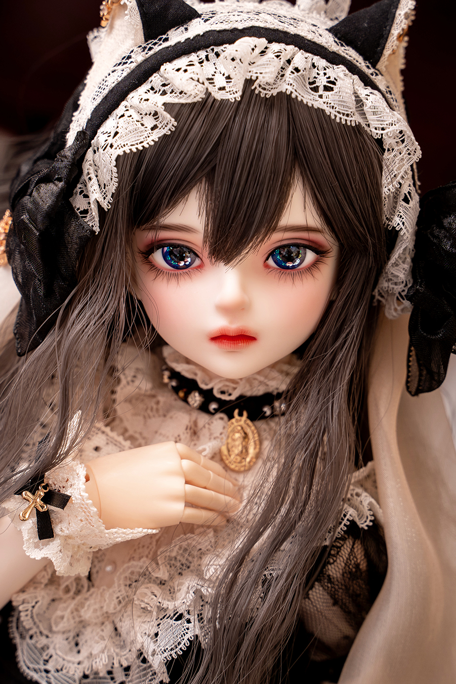 海外キャストドール nyxdoll ヘッド 1/4ドール2ウィッグ5