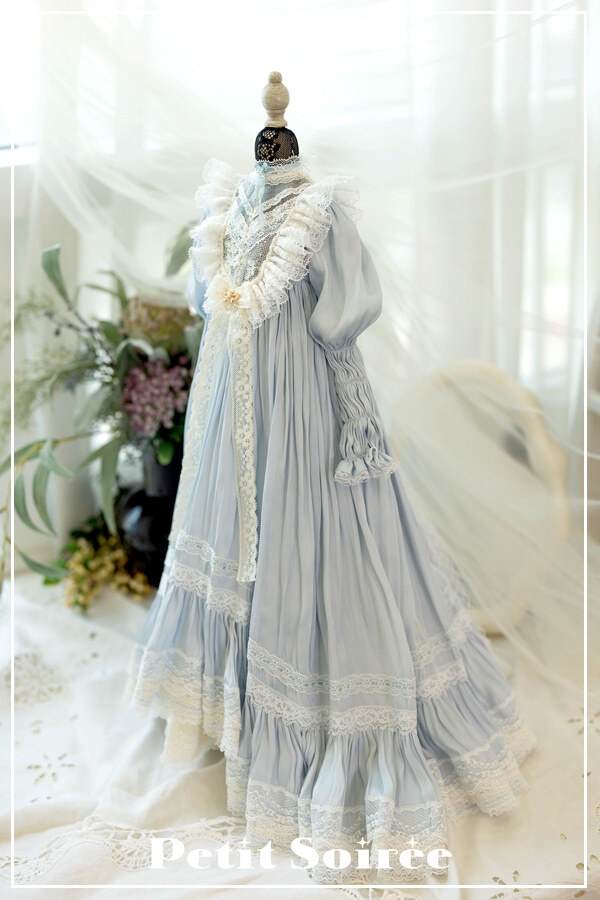 数量＆期間限定】French doll dress (for MSD): Pink（MSD・DSD