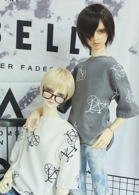 loosely T-shirt (bicycle/gray) 60cm(SD13)｜DOLK（ドルク）