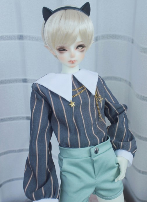 stripe shirt Set(Mint) 40cm(MSD,MDD)｜DOLK（ドルク）