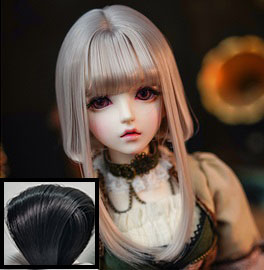 サイドロングボブ Black 9 10inch Dolk ドルク