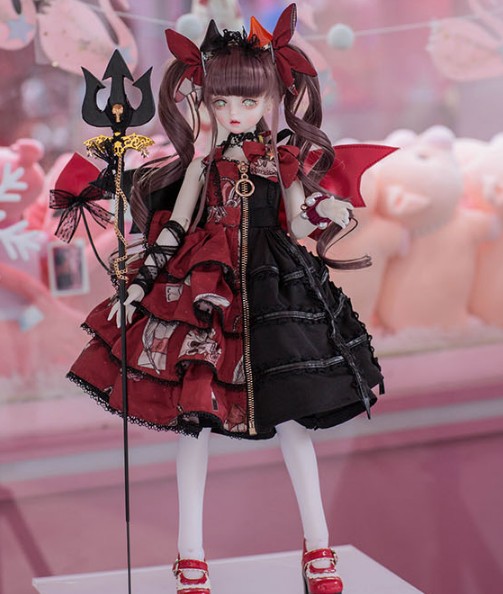 Devil half dress (Red×Black) 40cm(MSD,MDD) ｜DOLK（ドルク）