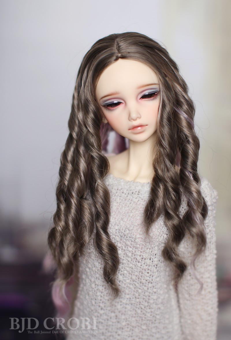 BJD CROBI ウィッグ カツラ グラデーション ピンク CRWML-117