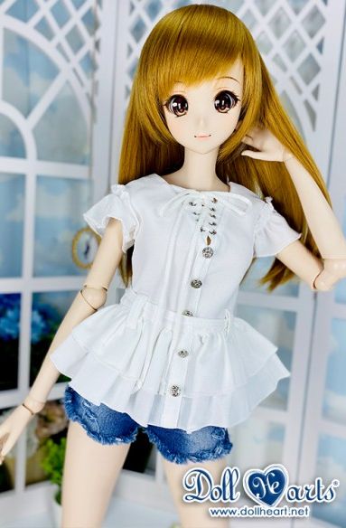 数量限定】LD000860 White Lacing Blouse [SD13]（SD13 Girl）｜DOLK